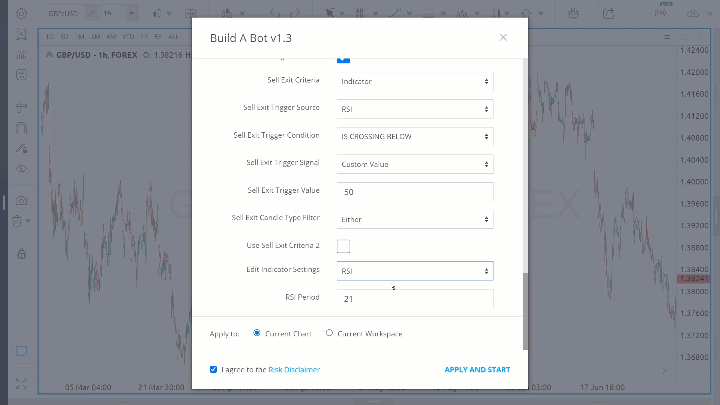 build a bot apply to chart